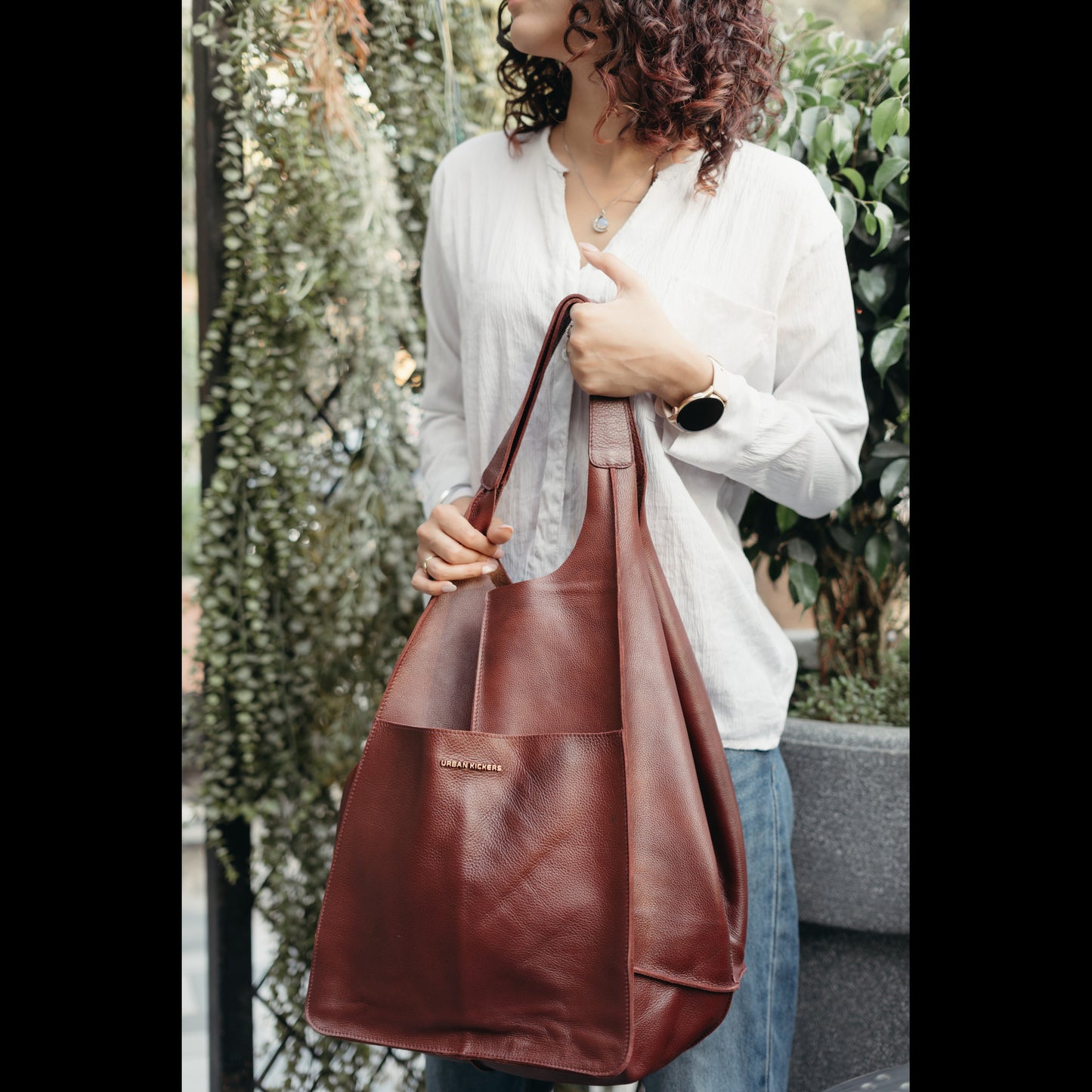 All-Day Elegance Cherry Hobo bag