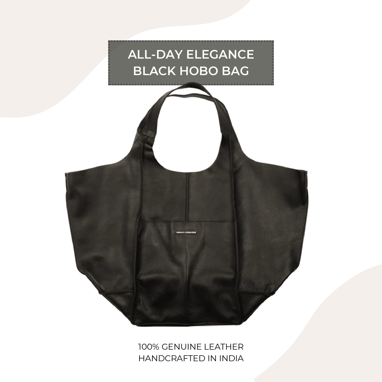 All-Day Elegance Black Hobo bag