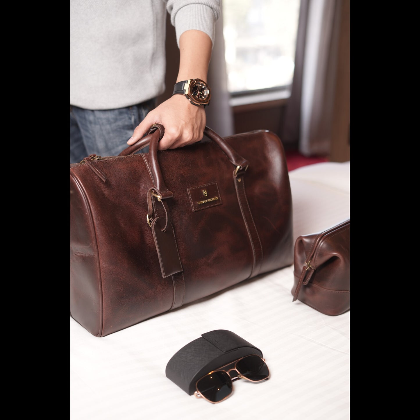 Azure Weekender Brown Duffle
