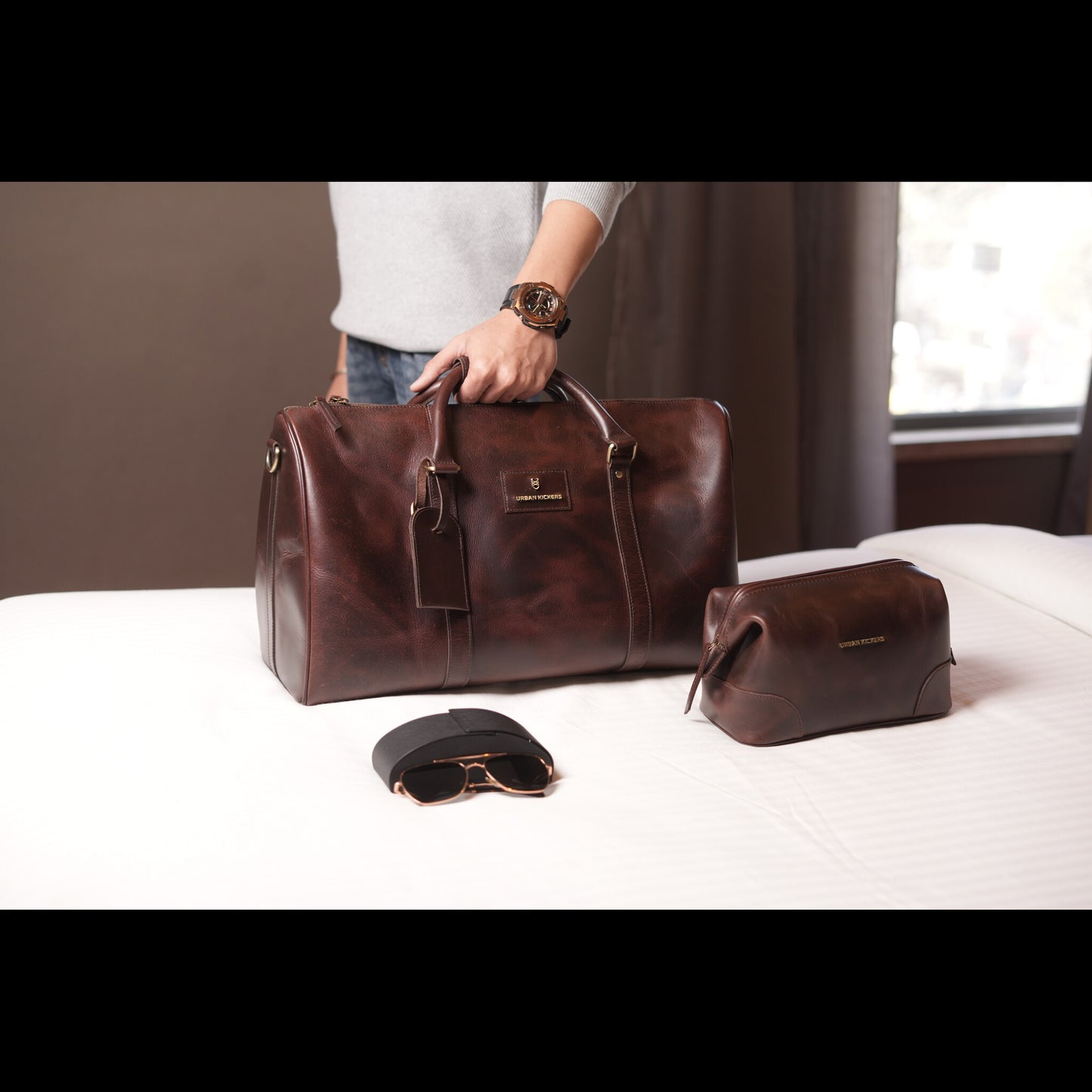 Azure Weekender Brown Duffle