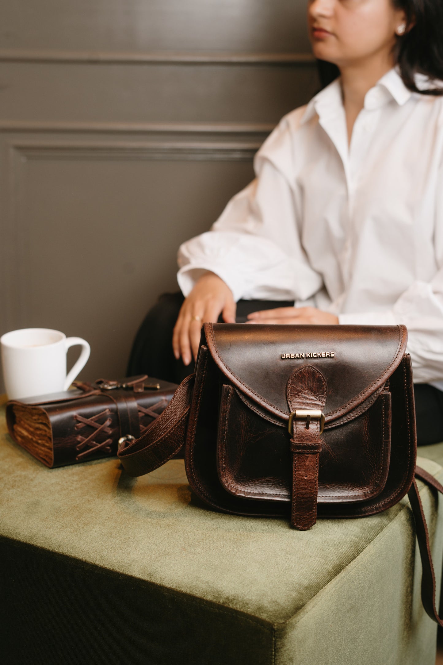 Urban Chic Brown Satchel Bag