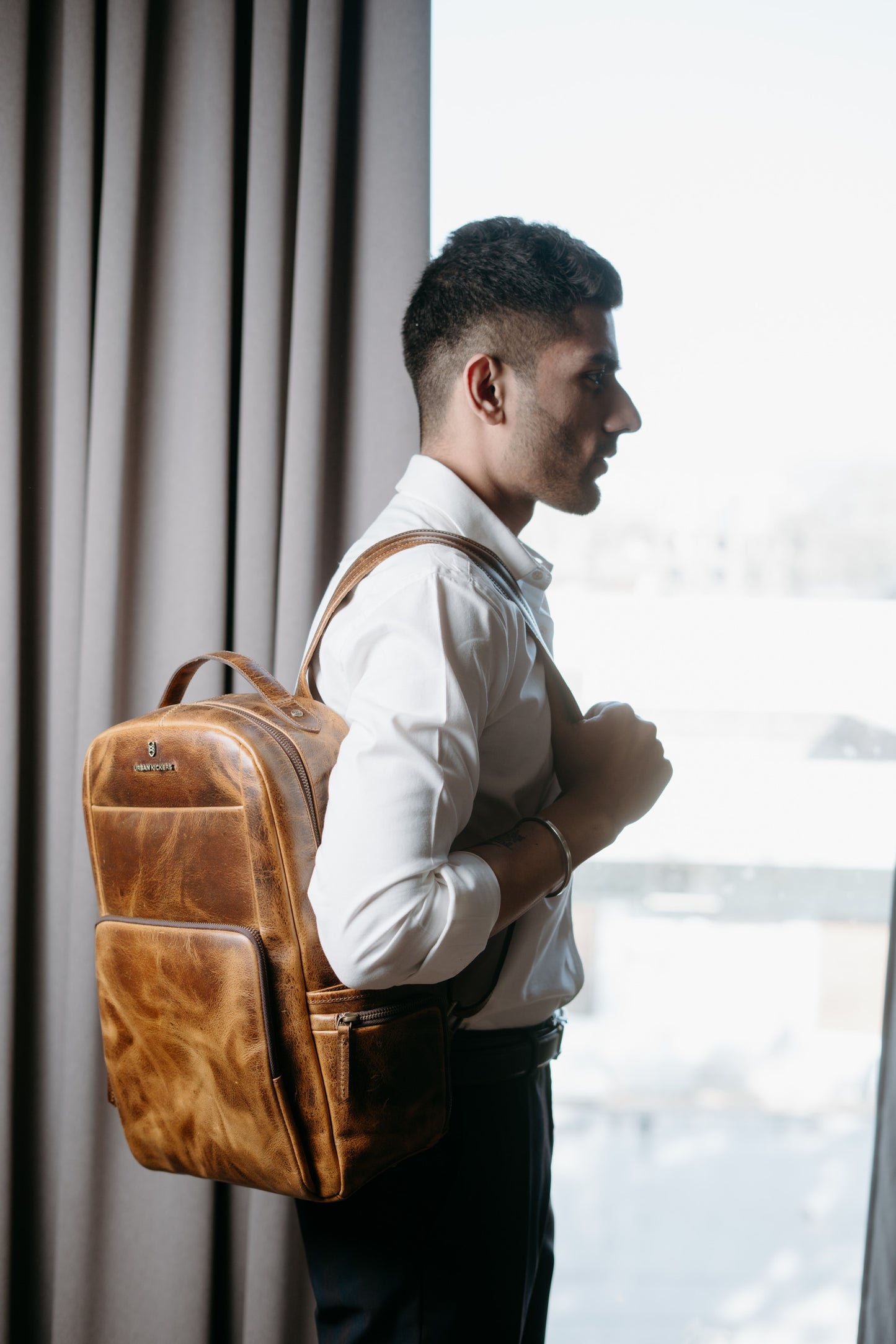 Metropolitan Voyager Tan Backpack