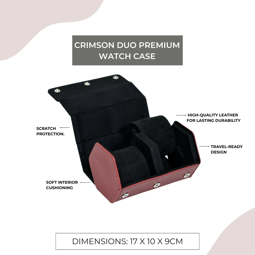 Crimson Duo Premium Watch Case