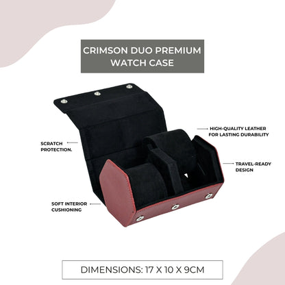 Crimson Duo Premium Watch Case