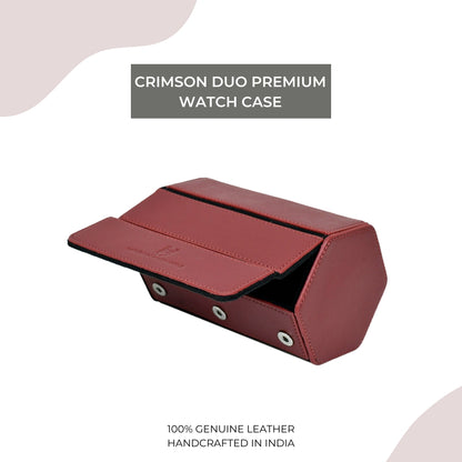 Crimson Duo Premium Watch Case