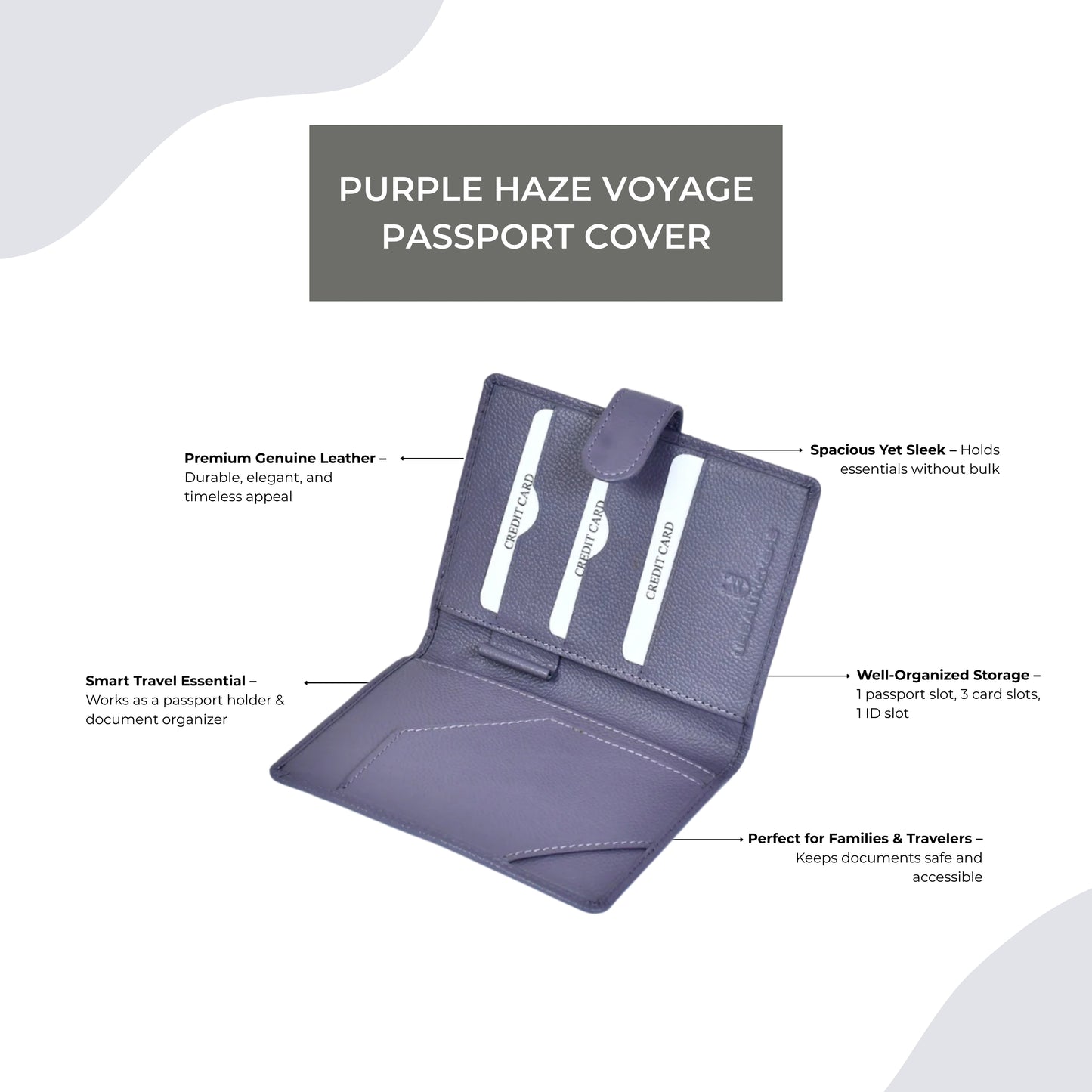 Purple Haze Voyage Passport Cover
