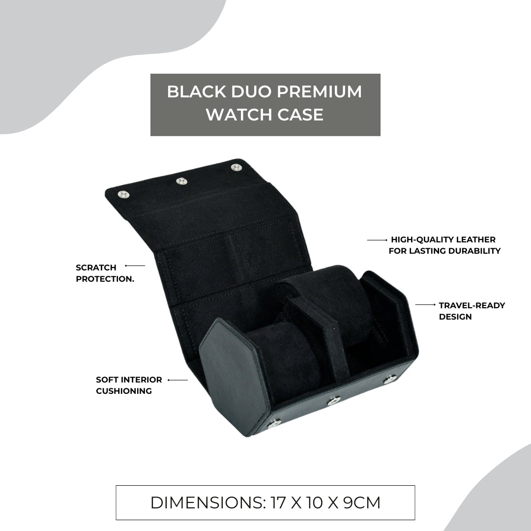 Black Duo Premium Watch Case