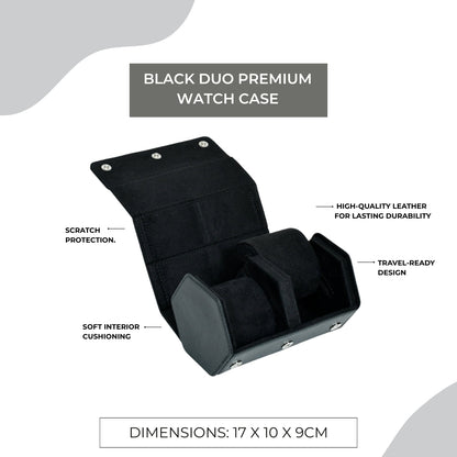 Black Duo Premium Watch Case