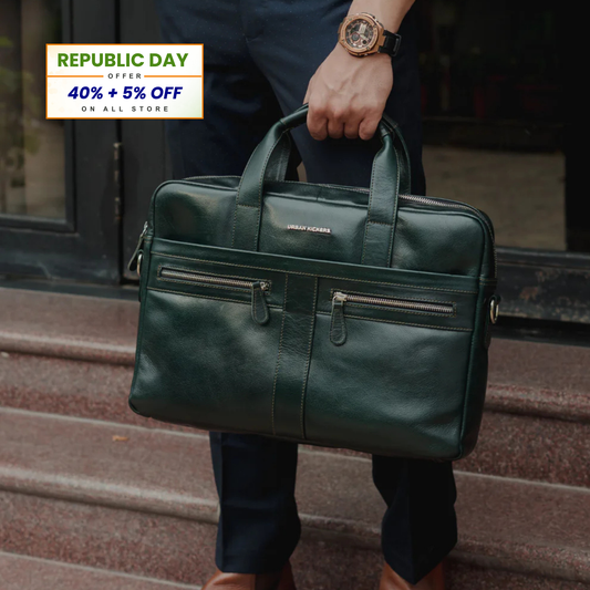 Elite Executive Green Laptop Bag
