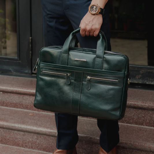 Elite Executive Green Laptop Bag