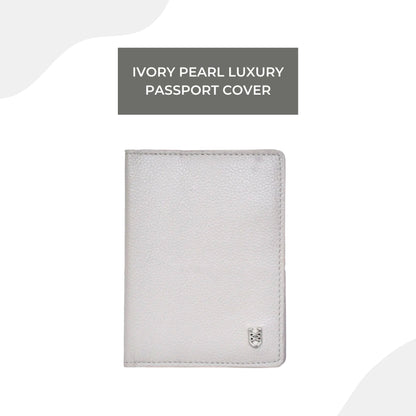 Ivory Pearl Luxury Passport Cover