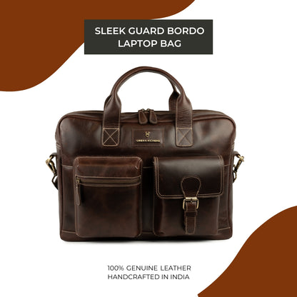 Sleek Guard Bordo Laptop Bag