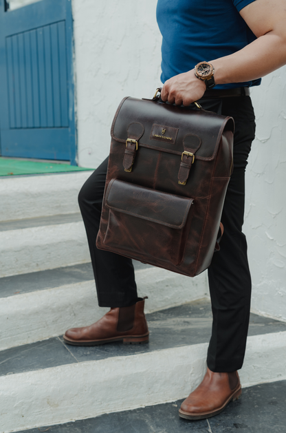 Bolt Brown Backpack