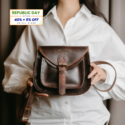 Urban Chic Brown Satchel Bag