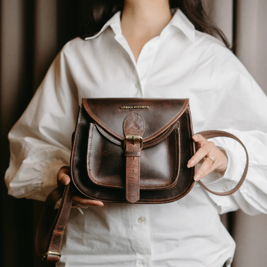 Urban Chic Brown Satchel Bag