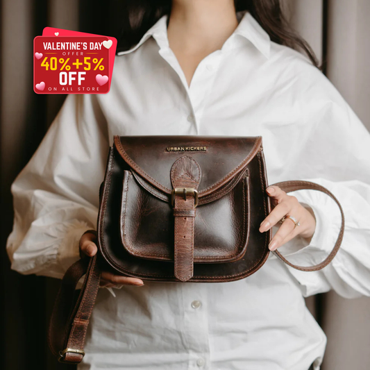 Urban Chic Brown Satchel Bag