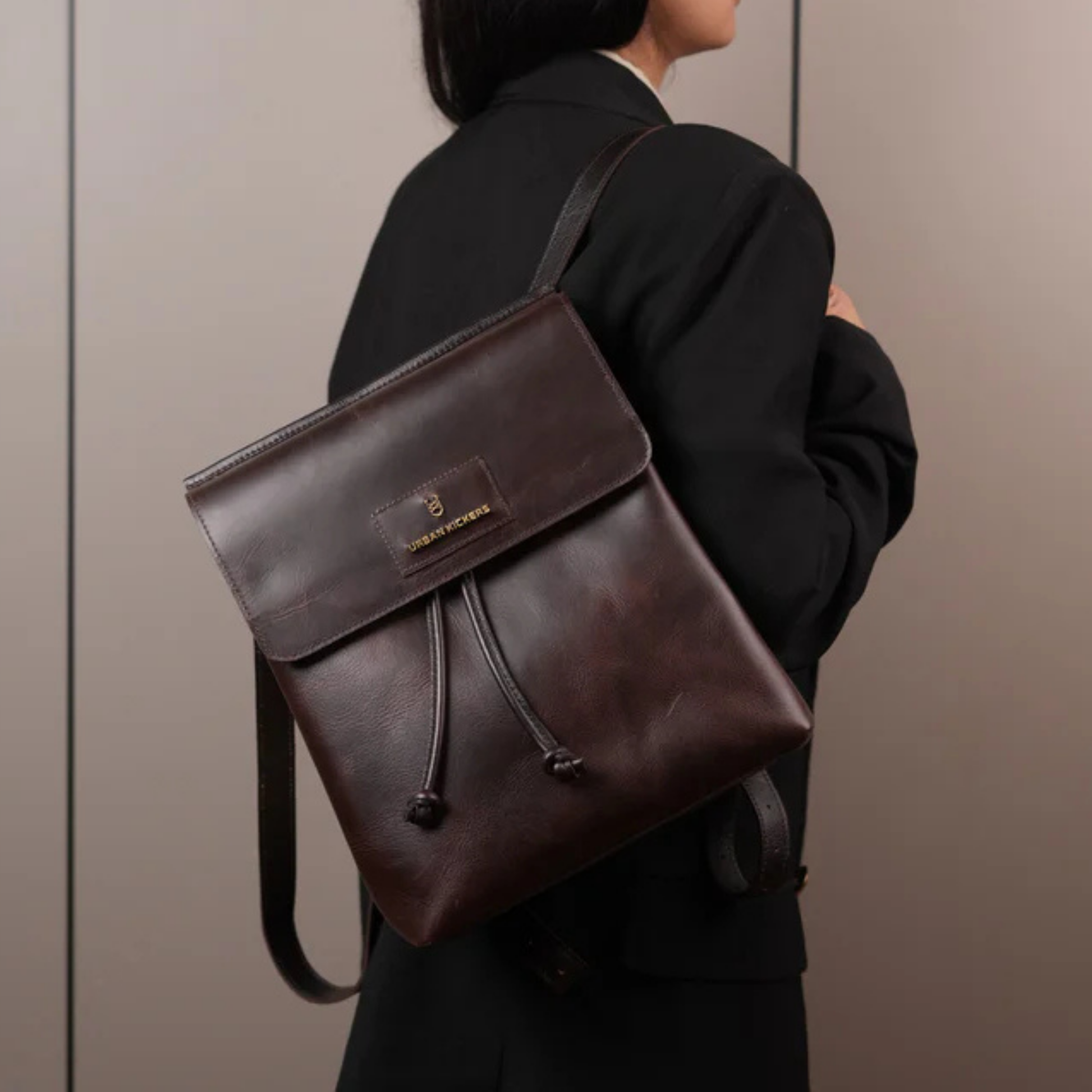 brown leather backpack womens uk Grace Brown Backpack – Urban Kickers