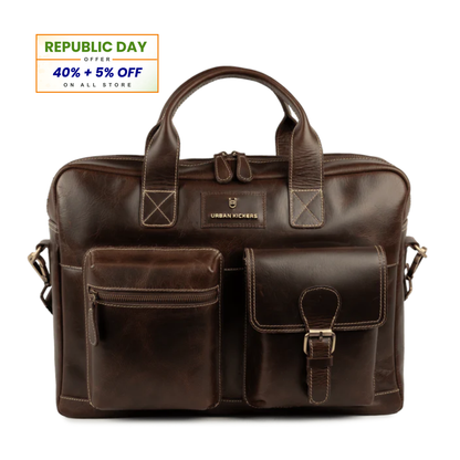 Sleek Guard Brown Laptop Bag