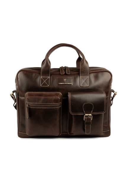 Sleek Guard Brown Laptop Bag