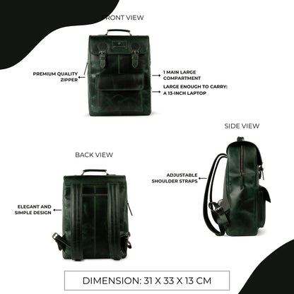 Bolt Green Backpack
