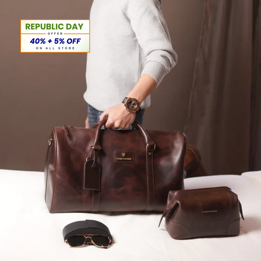 Azure Weekender Brown Duffle