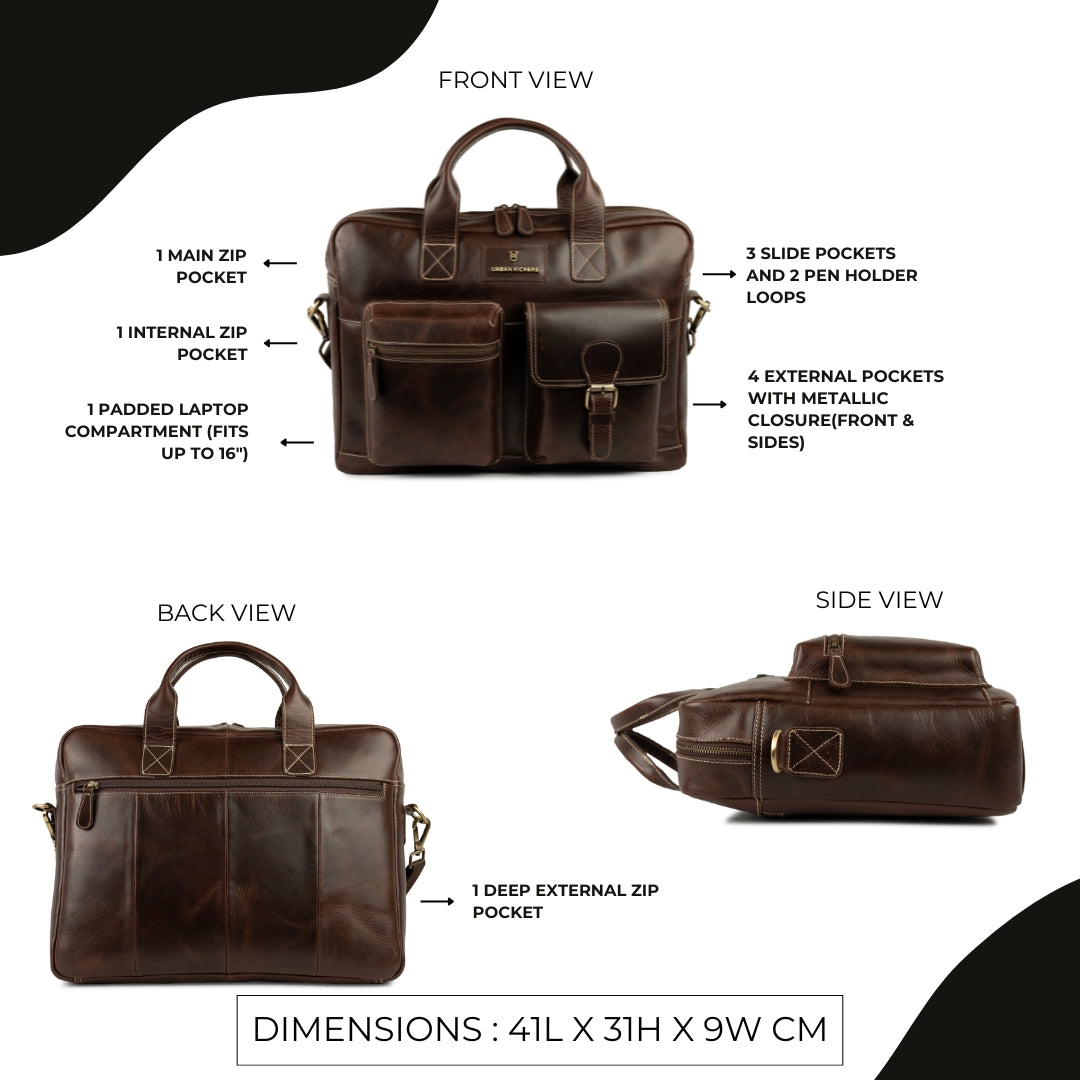 Sleek Guard Bordo Laptop Bag