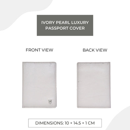 Ivory Pearl Luxury Passport Cover