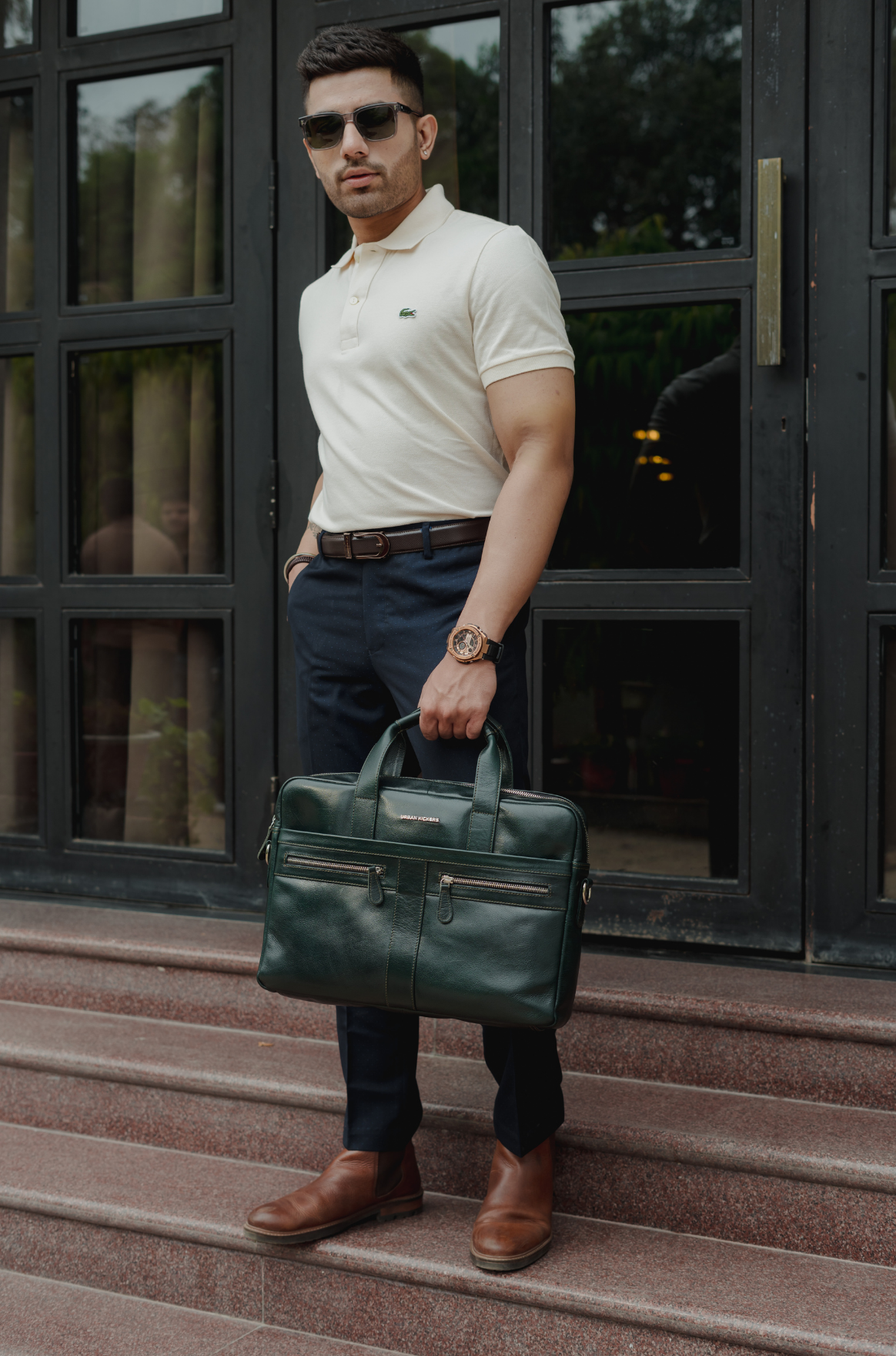 Elite Executive Green Laptop Bag