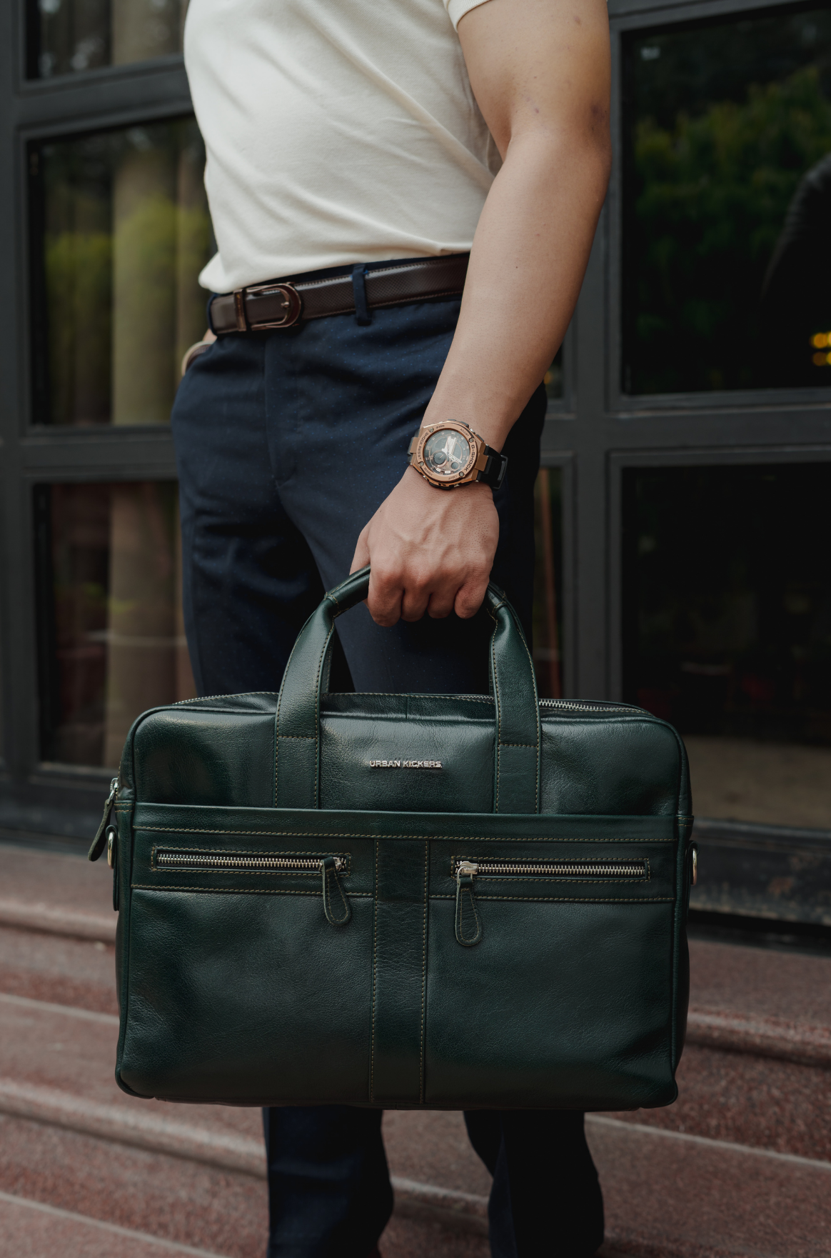 Elite Executive Green Laptop Bag
