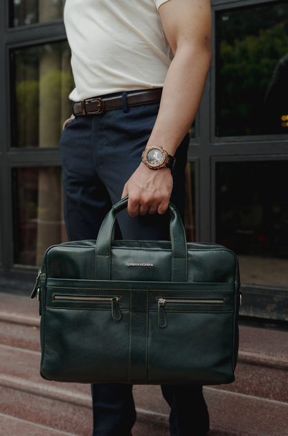 Elite Executive Green Laptop Bag