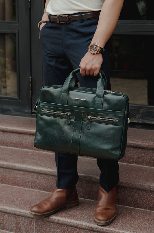 Elite Executive Green Laptop Bag