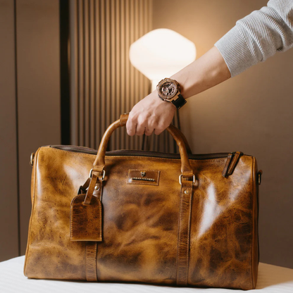Azure Weekender Tan Duffle