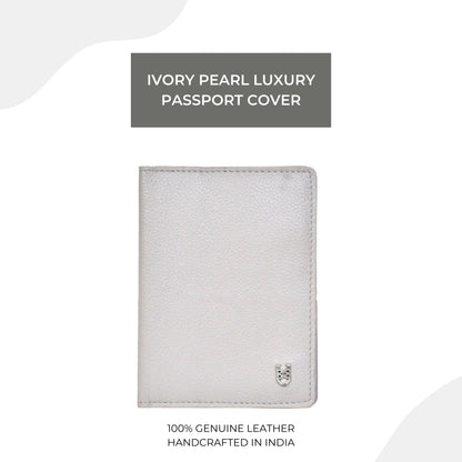 Ivory Pearl Luxury Passport Cover