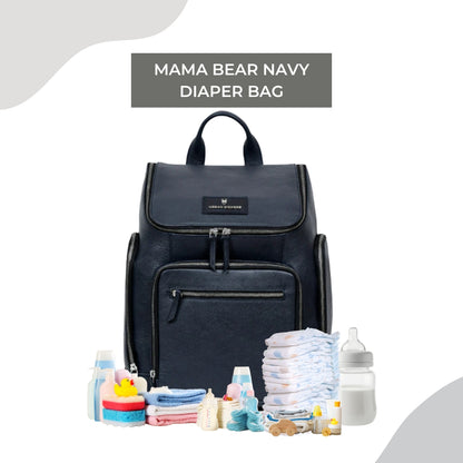 Mama Bear Navy Diaper Bag