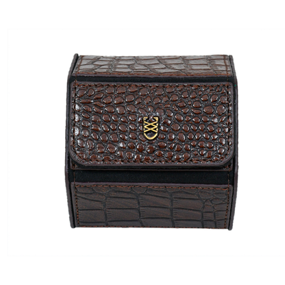 CognacCroco Luxury Watch Case