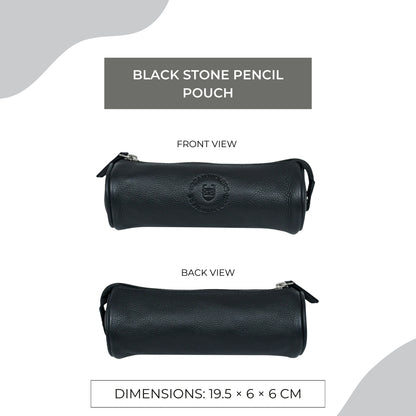 Black Stone  Pencil Pouch
