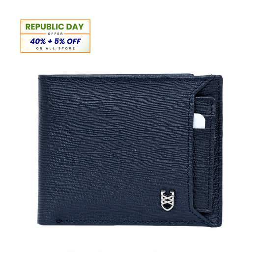 Urban Blue Saffiano Wallet