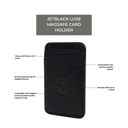 Jetblack Luxe MagSafe Card Holder