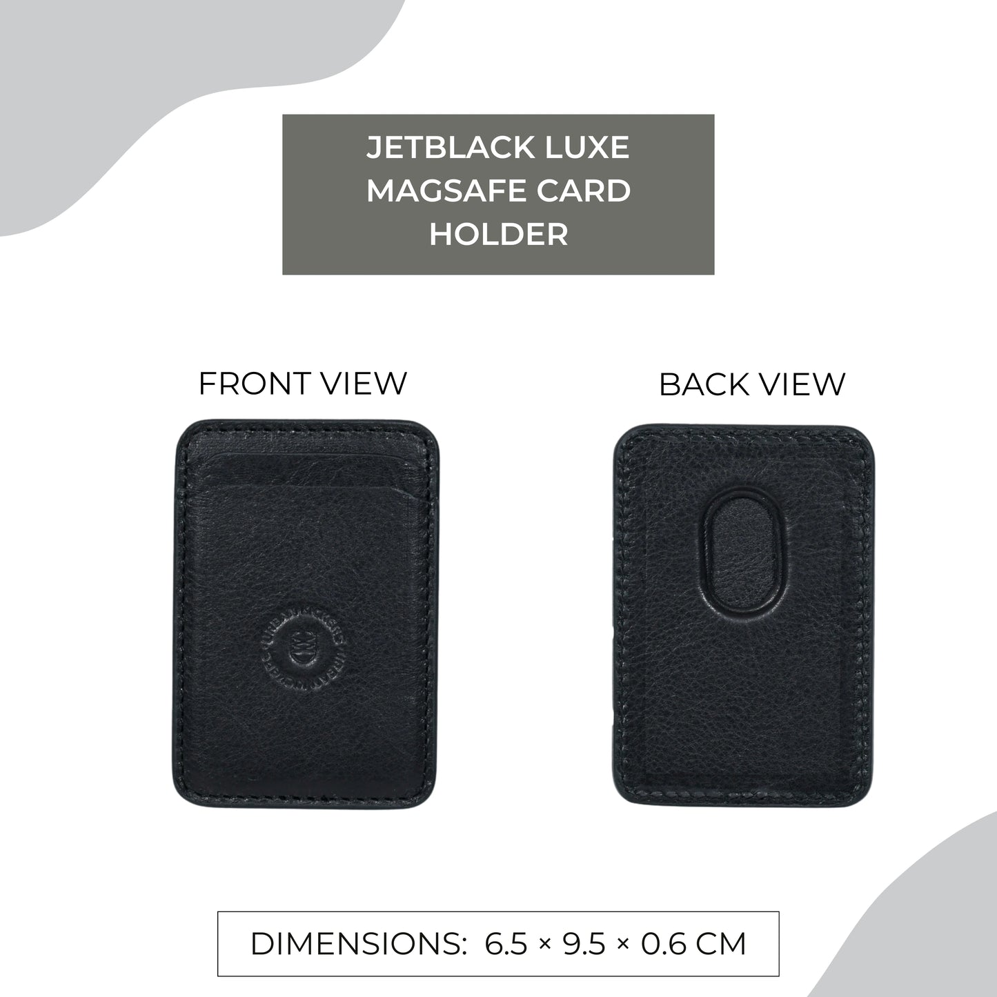 Jetblack Luxe MagSafe Card Holder