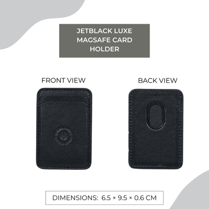Jetblack Luxe MagSafe Card Holder