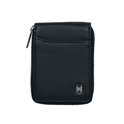 Jet Black Nappa Card Wallet