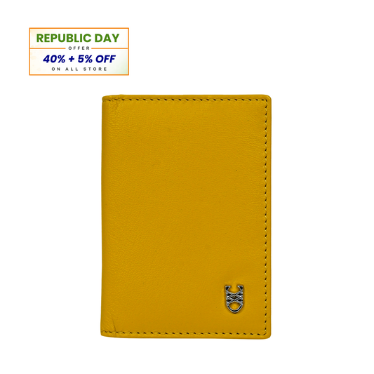 GoldenEdge Slim Leather Wallet