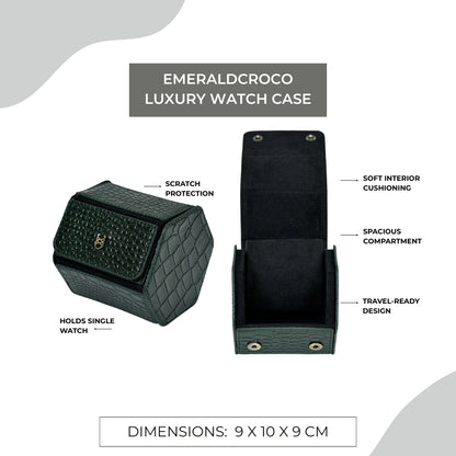 EmeraldCroco Luxury Watch Case