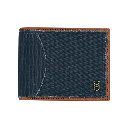 BlueSaddle Canvas Leather Wallet