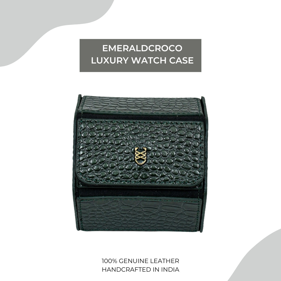 EmeraldCroco Luxury Watch Case