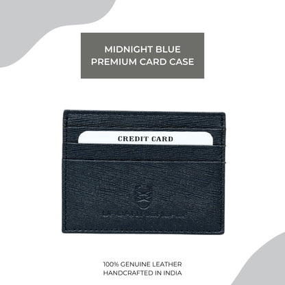 Midnight Blue Premium Card Case