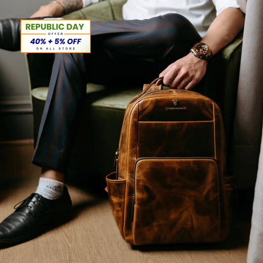 Metropolitan Voyager Tan Backpack