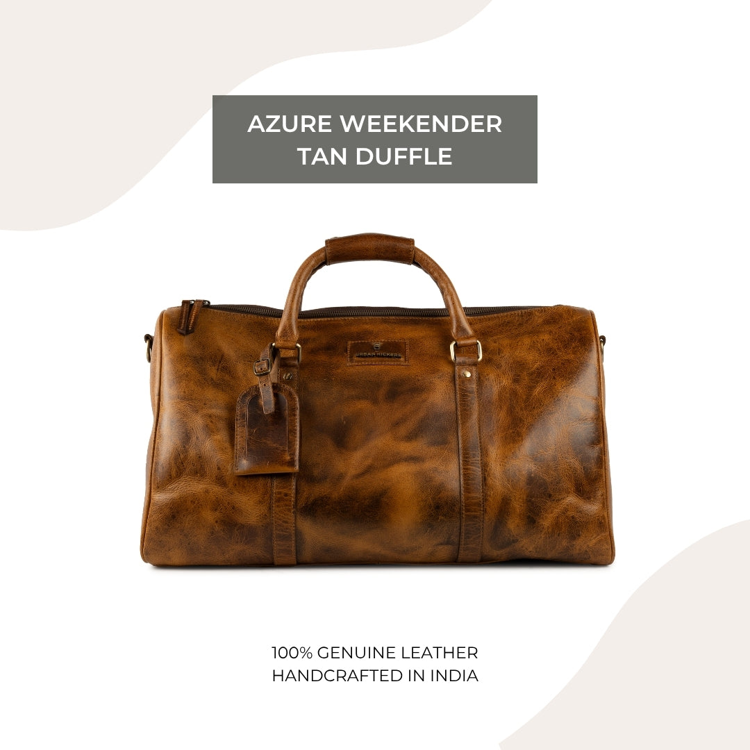 Azure Weekender Tan Duffle