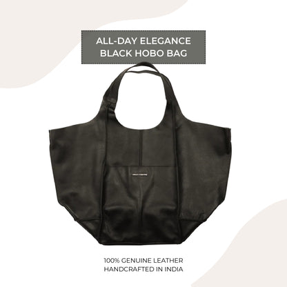 All-Day Elegance Black Hobo bag