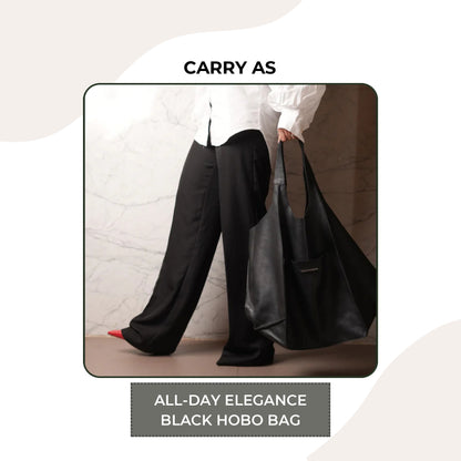 All-Day Elegance Black Hobo bag